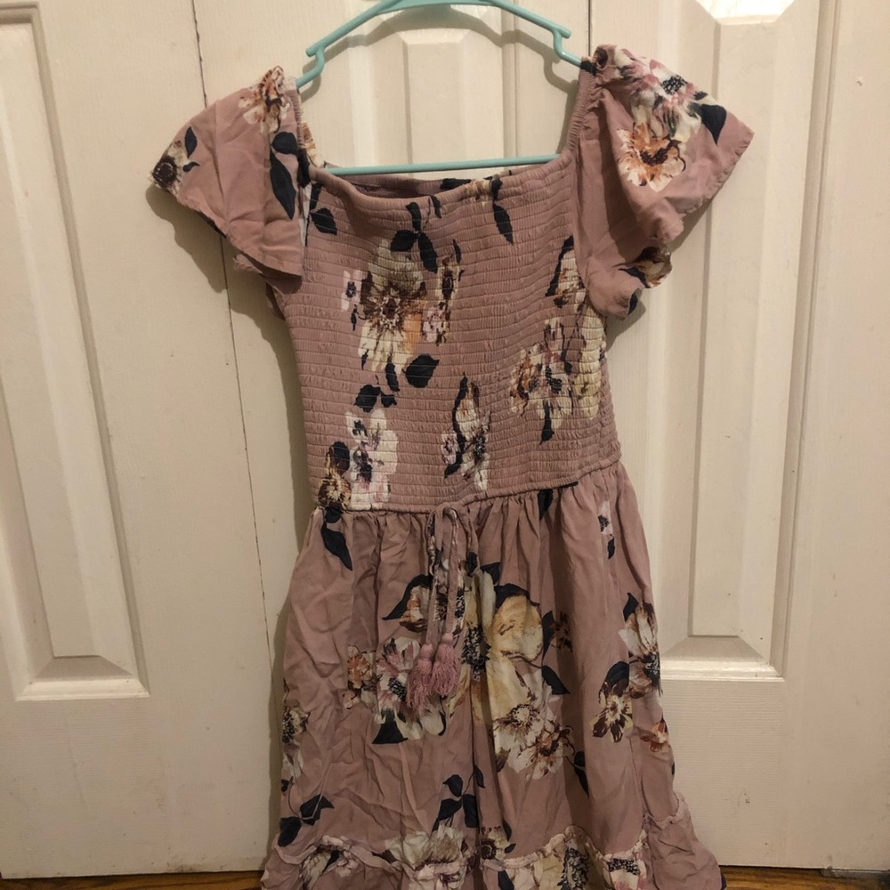Light purple dress with flowers